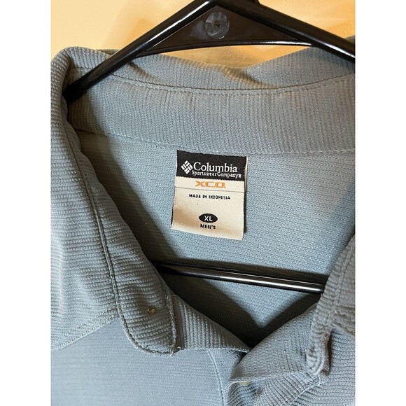 Columbia Men’s XL Blue Short Sleeve XCO Golf Casual Short Sleeve Polo Shirt - Picture 2 of 3